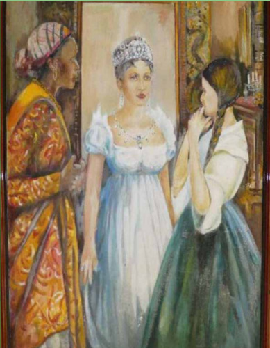 Plus que Reine de Hector Charpentier peinture à l’huile 103 sur 83 cm 1954.png