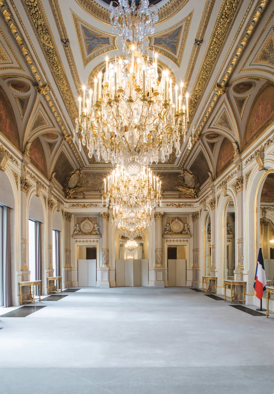 Vue du salon Napoléon III de l'Elysée