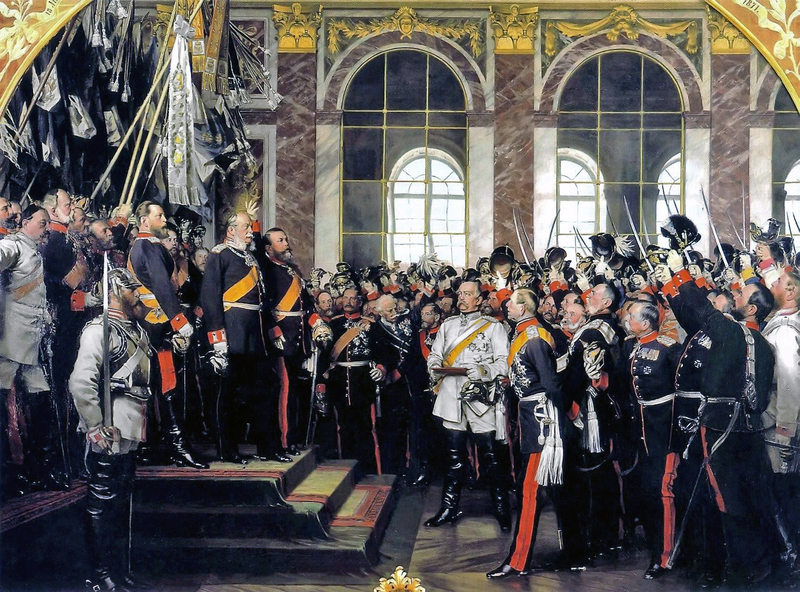 Proclamation de l’Empire allemand à Versailles.