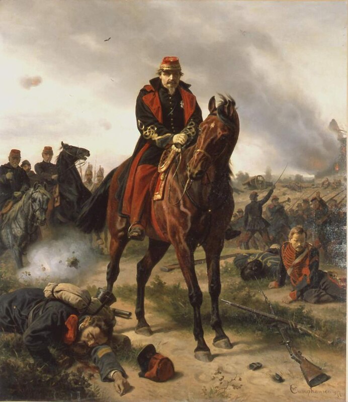 Défaite française à la Bataille de Sedan et capture de Napoléon III.