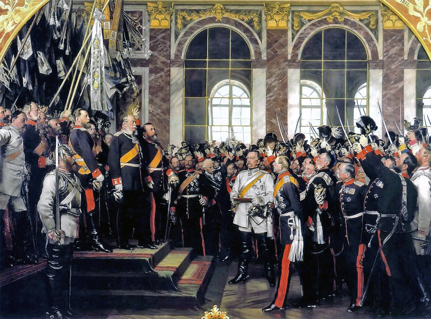 Proclamation de l'Empire allemand dans la Galerie des Glaces
