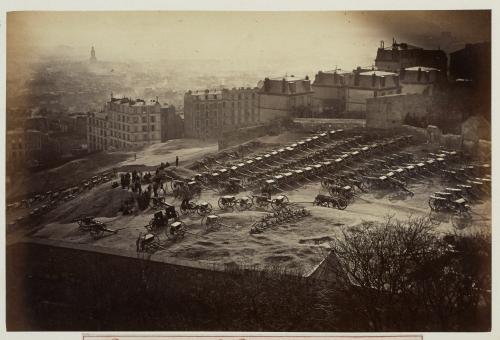 Canons de la Garde nationale sur la Butte Montmartre