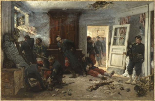 Soldats français se battant jusqu'à la dernière cartouche