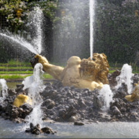 Détail du Bassin de l'Encelade après restauration